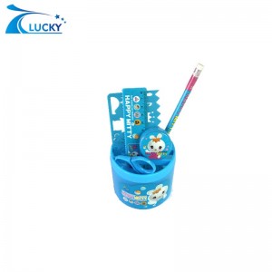 Customized stationery set with pen holder 5 IN 1