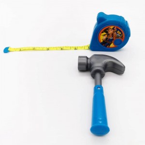 Bule tape measure and hammer toy set for kids gift