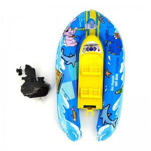 Customized Upper Chain Wind Up Control Yacht Swimming High Speed Racing Ship Boat Bath Toy Inflatable Boat Toy For Kids Babies