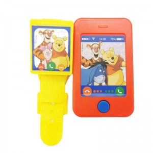 Good Quality Plastic Toy Cars - Birthday gifts of winnie-the-pooh cell phone and watch toy set for kids – LiQi