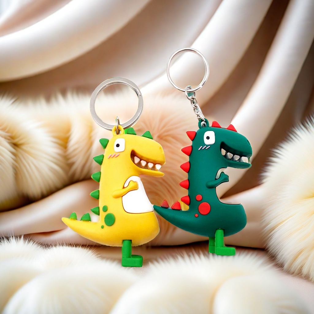 3D Custom Dragons PVC nyckelring Nyckelringar i mjuk gummiplast
