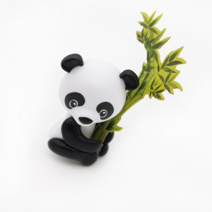 Cute Panda Family Mini Animal Model Plastic Craft Lovely Doll Toys Action Figures  Decoration ChildrenToy Gift