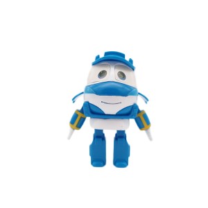 یونیسیکس کارٹون ماڈل روبوٹک کھلونا کار پلاسٹک ٹرانسفارمیشن روبوٹ ڈیفارمیشن کار ڈیفارم ایبل کار روبوٹ کھلونا