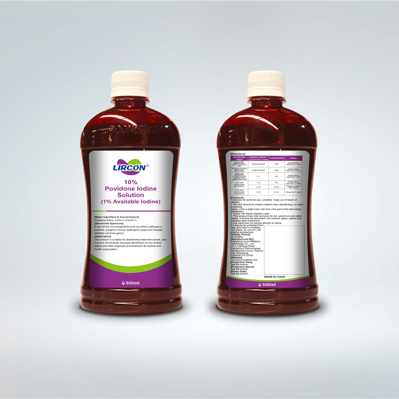 Skin Sanitizer Spray Factory –  10% Povidone Iodine Solution (1% Available Iodine)  – Lircon