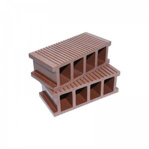 Outdoor Fireproof Composite WPC Hollow Decking Boards