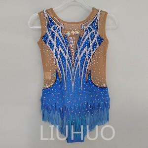LIUHUO Rhythmic Gymnastics Leotards Artistics Professional Blue