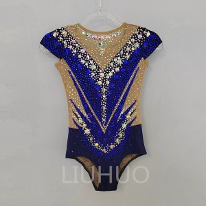 LIUHUO Rhythmic Gymnastics Leotards Artistics Professional Customize Colors Dark Blue