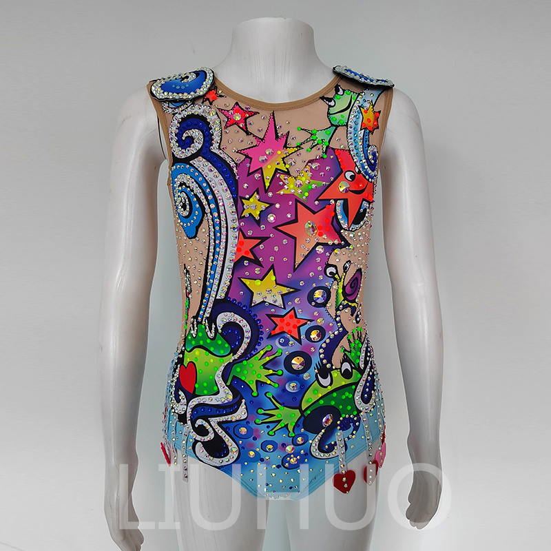 Colorful Rhythmic Gymnastics Suit: A Fantasy World of Snails, Frogs and Unicorns