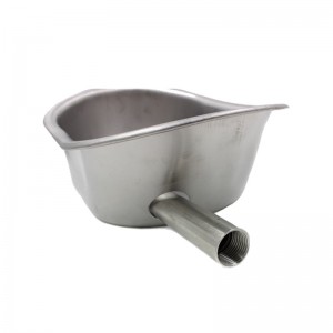 Oval Stainless Steel Pig Water Bowl