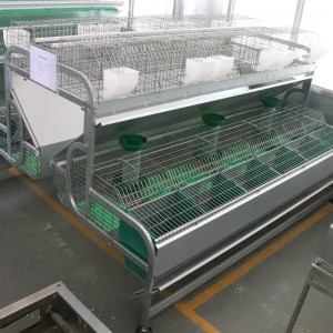 2021 hot sale industrial breeding cages for European manure cleaning rabbit cage commercial breeding