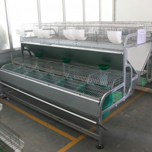 2021 hot sale industrial breeding cages for European manure cleaning rabbit cage commercial breeding