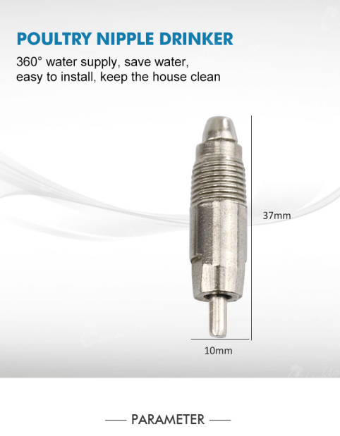 Stainless steel poultry water nipple drinker  (1)1089