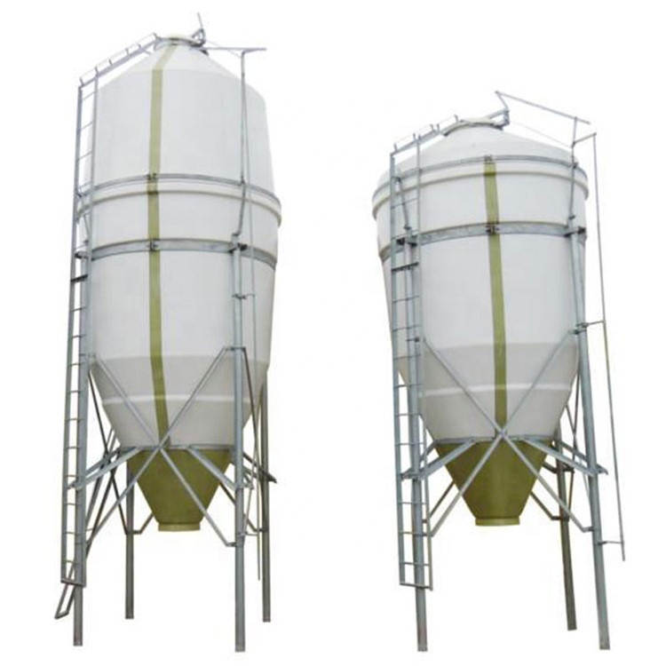 manufacturing fiberglass reinforced plastic feed storage silo tanks chicken pig farm use grain feeding tower
