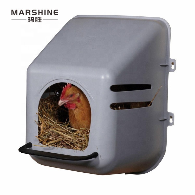 Hot Selling Plastic Temporary Wall Install Mounted Old Poultry Chicken Cage Coops Egg Chicken Hen Nest Boxes Roost House
