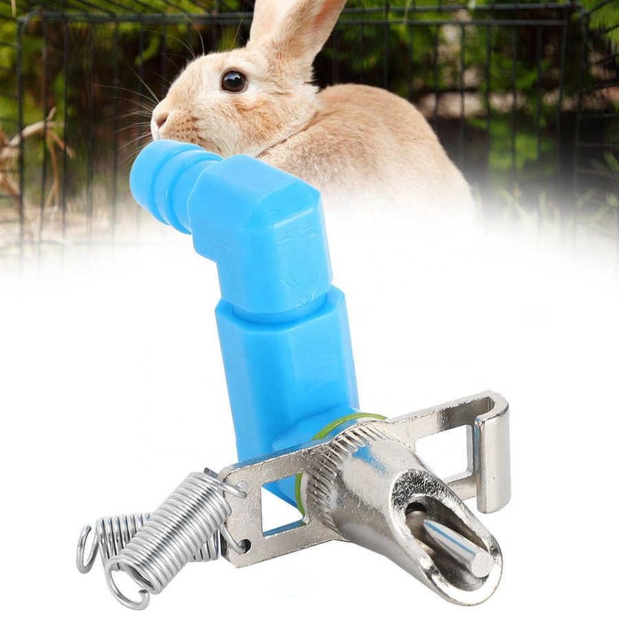 Galvanized Rabbit Drinker Nippler 360 Degree Drinking Water Tools For Rabbit Farm Nipples Cage Drinking Fountain
