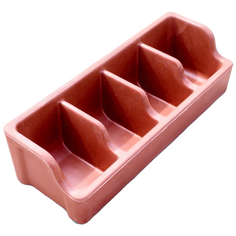 Pig feed circulation rectangular 4 holes piglet weaning feed trough for livestock house feeding