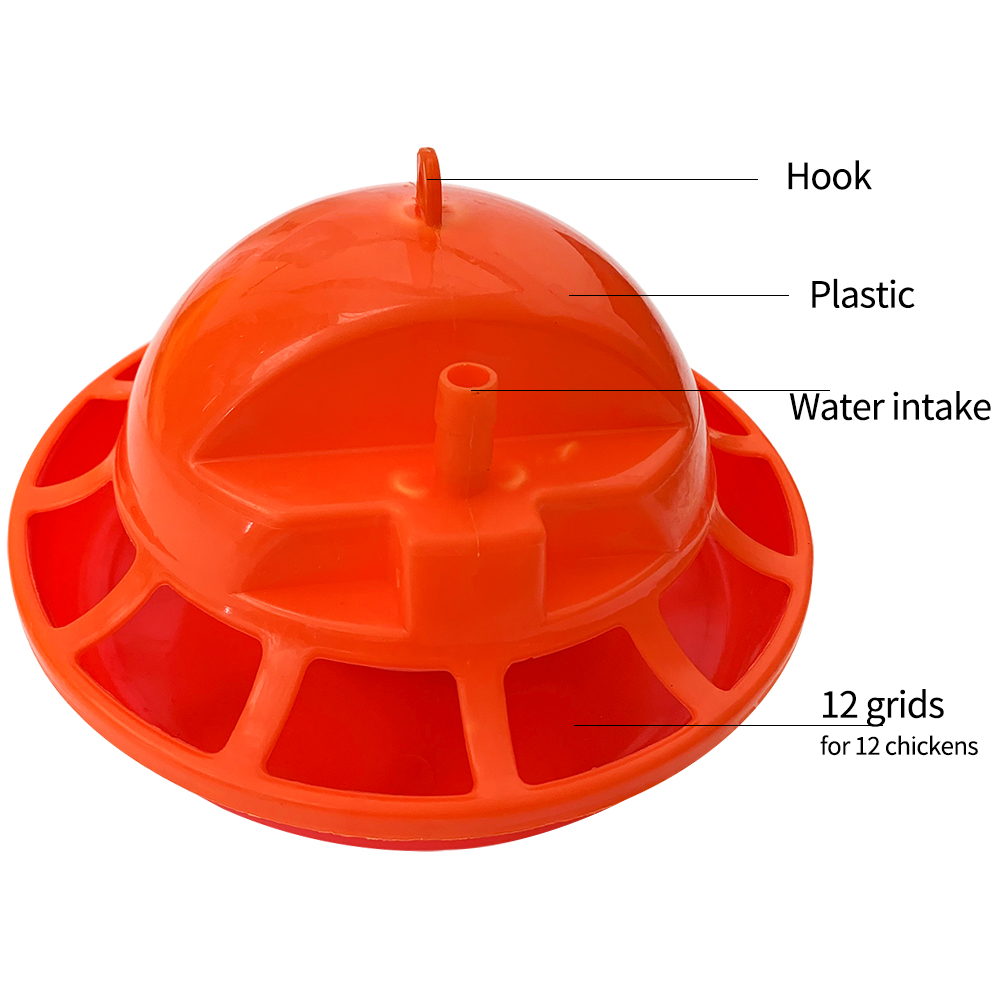 Good quality Automatic Chicken Feeder - Plastic Poultry Chicken Plasson Bell Drinker Broiler Chick Water Fountain Automatic Hanging Bell Waterer Fountain Drinker – MARSHINE