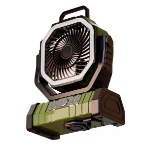 Outdoor Portable Camping Fan Large Capacity Rechargeable Battery