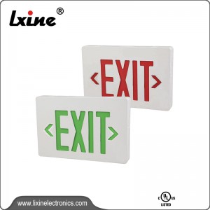 UL listed exit sign emergency lights LX-756A12G/R