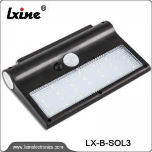 Solar sensor wall lights outdoor motion detection LX-B-SOL3/LX-B-SOL4