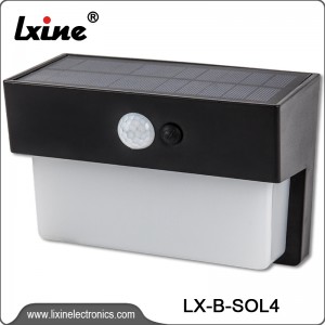 Solar sensor wall lights outdoor motion detection LX-B-SOL3/LX-B-SOL4