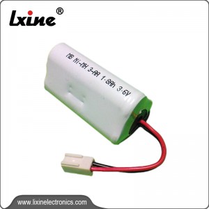 Nickel metal hydride battery for emergency lights-LX-NI-MH 3-AA 1.8AH 3.6V