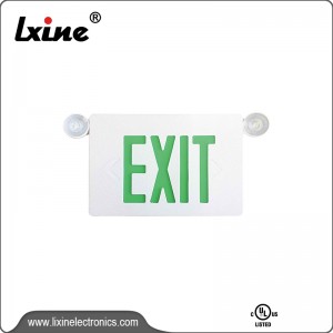 Exit signs with emergency lights LX-754A12G/R