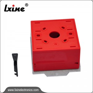 Hand actuated alarm button connecting with fire alarm system LX-503