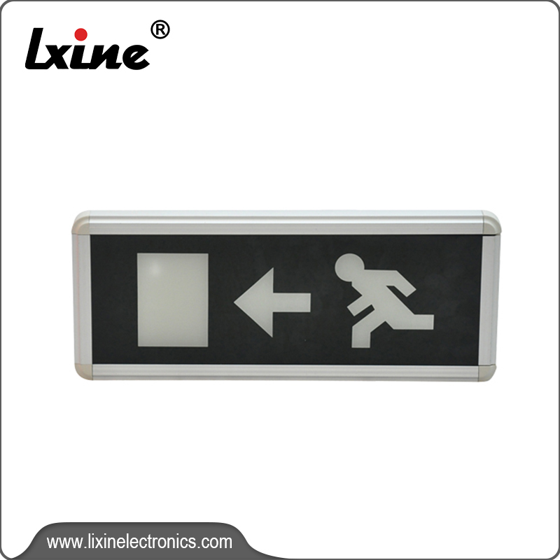 Rectangle exit sign light with rechargeable battery LX-715