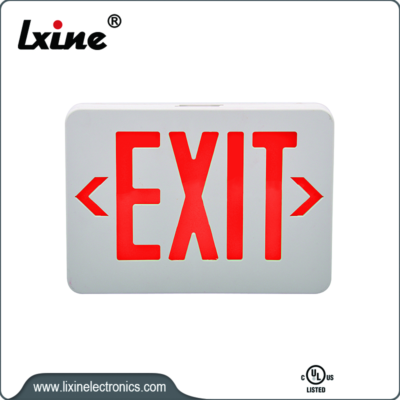 Best quality Led Emergency Lighting Fixtures - UL certified exit sign with led light  LX-750G R – LIXIN