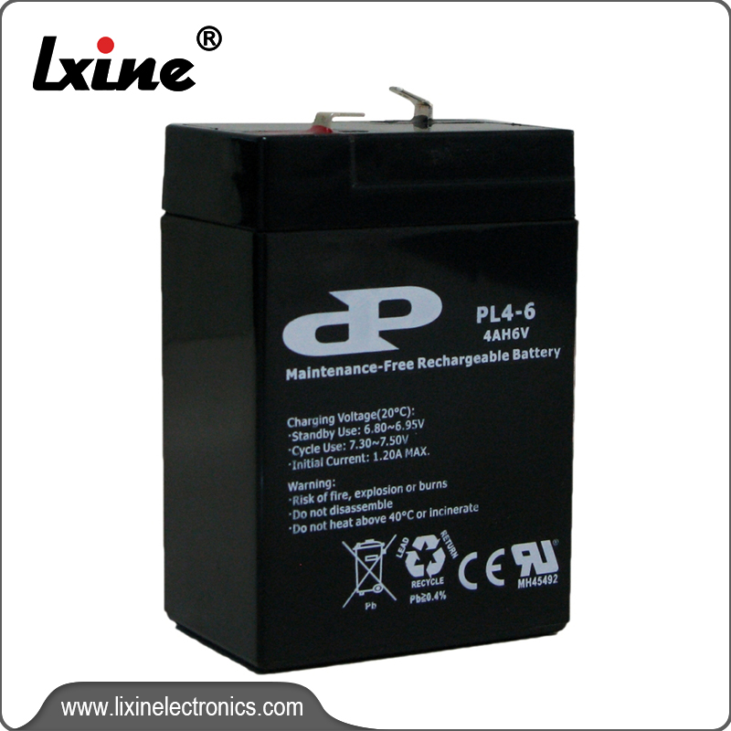 China OEM Led Emergency Battery - China Lead Acid Battery PL4-6 – LIXIN