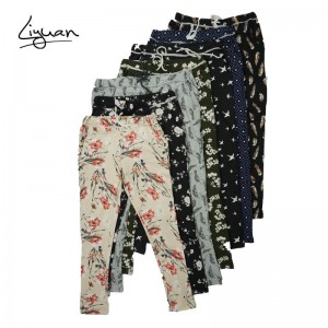 Women’s Casual Print Jogging Pants in Floral and Multi-style