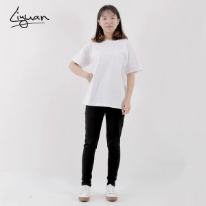 Women Plain Color T-shirt with No Print Can Go Well with Leisure