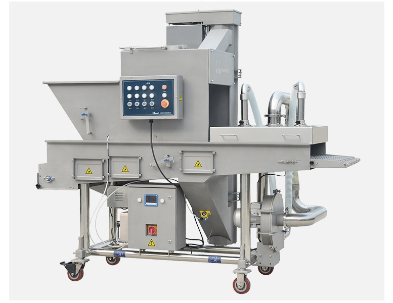 Patties Chicken Nuggets Drumsticks Breadcrumbs Coating Machine in China Featured Image