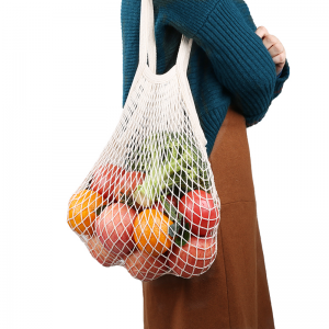 Mga Shopping Net Bag Para sa Mga Prutas At Gulay Maaaring I-customize ang Iba't Ibang Detalye