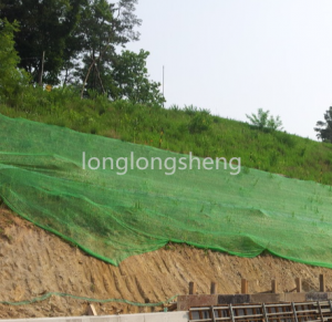 Special green net for construction sites