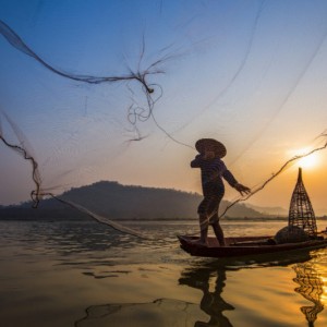 Visokokvalitetna ručno bacana mreža za ribolovce