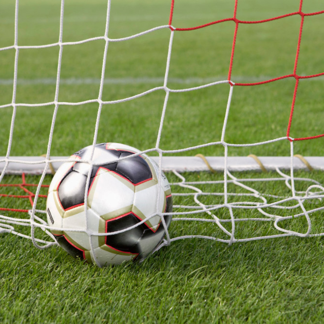 Portable football shooting goal net