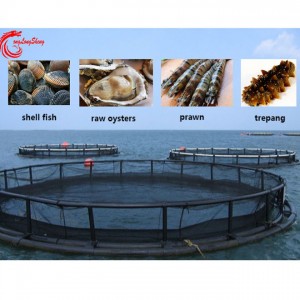 Aquaculture floating cage net for sea cucumber shellfish etc
