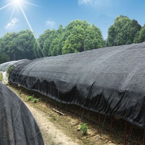Protezione UV netta parasole nera per piantagioni in serra