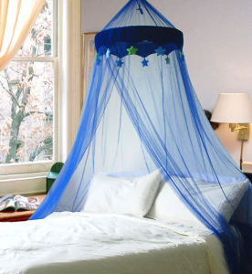 İç ve dış mekan çadırları, yataklar vb. için Kubbe Sivrisinek ağları