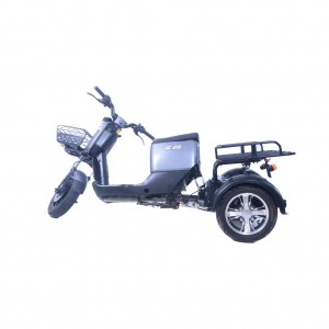 Triciclo eléctrico de carga de entrega de comida rápida con motores eléctricos de largo alcance