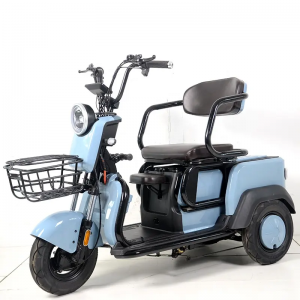 Visokozmogljiv tovorni 3-kolesni električni tricikel za starejše