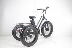 20 inç Elektrikli Kargo Elektrikli Üç Tekerlekli Bisiklet Kalın Lastik Motosiklet Elektrikli Üç Tekerlekli Bisikletler