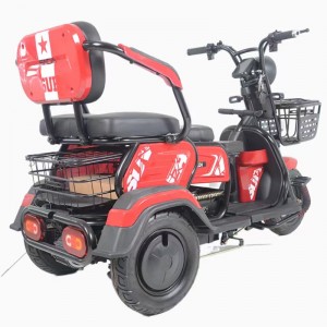 Electric tricycle supplier3 seats adjusdable 600w motor 12 tube controller For Adults and Elderly