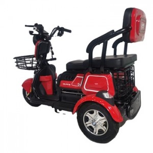 Spesialdesignet trehjuls elektrisk trehjulssykkel elektrisk scooter elektrisk trehjulssykkel med tre seter for voksne
