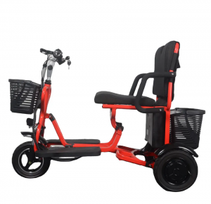 विकलांगों के लिए फोल्डेबल इलेक्ट्रिक ट्राइसाइकिल मिनी इलेक्ट्रिक ट्राइसाइकिल स्कूटर