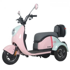 Sød stil puslespil farvet trehjulet elektrisk trehjulet elektrisk scooter med god kvalitet til voksne