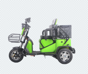 رنگین ڈیزائن تھری وہیل الیکٹرک ٹرائی سائیکل اسکوٹر الیکٹرک ٹرائی سائیکل بالغوں کے لیے بڑی باسکٹ کے ساتھ