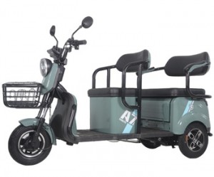 Mooi schilderij Driewielige elektrische driewieler Elektrische scooter Elektrische driewieler met drie zitplaatsen voor dagelijks transport